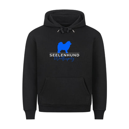 Premium Hoodie "Wolfsspitz - Seelenhund" Schwarz – hunde-shirt.de