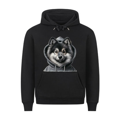Premium Hoodie "Wolfsspitz - Hooded" Schwarz – hunde-shirt.de
