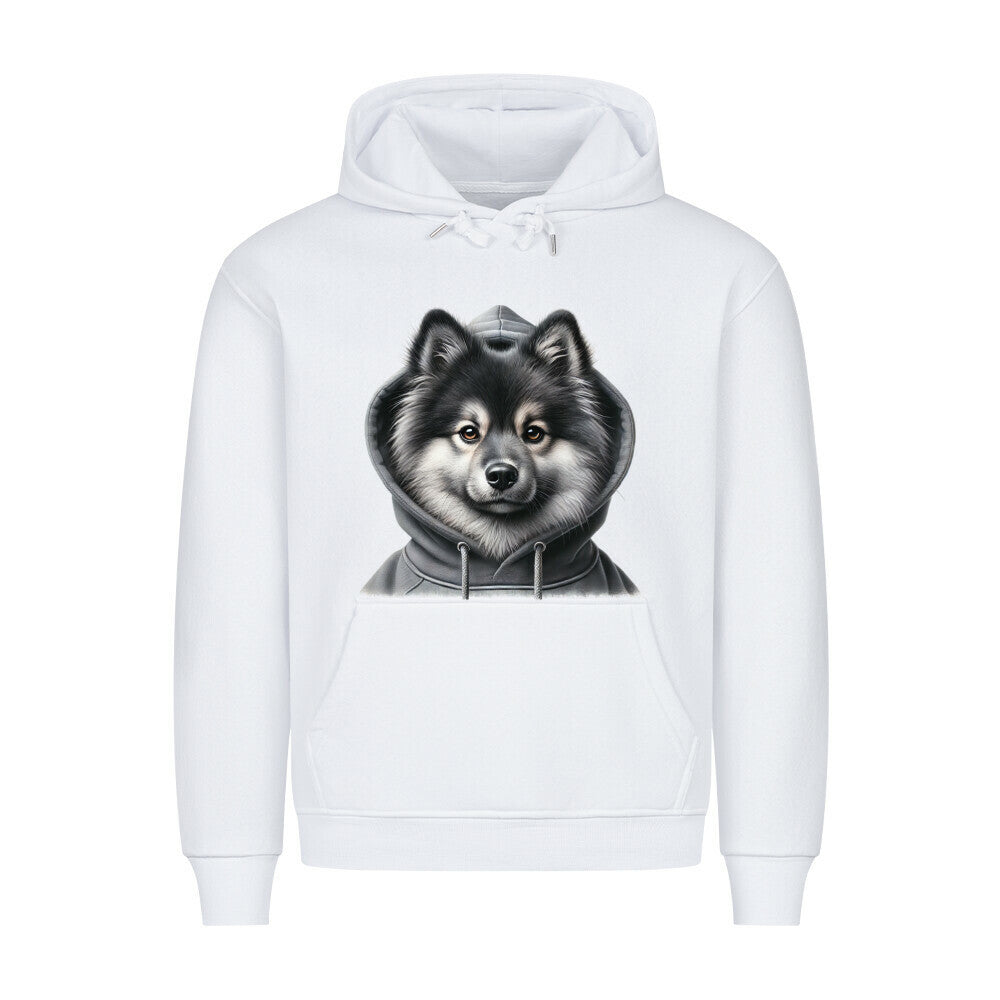 Premium Hoodie "Wolfsspitz - Hooded" Weiß – hunde-shirt.de