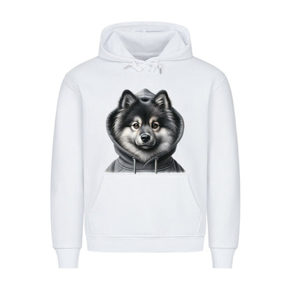Premium Hoodie "Wolfsspitz - Hooded" Weiß – hunde-shirt.de