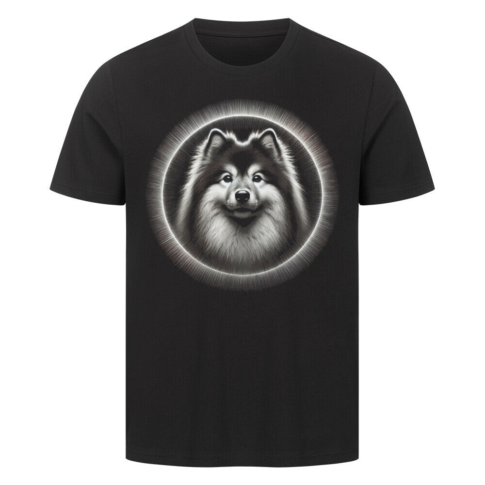 Premium T-Shirt "Wolfsspitz - Shine" Schwarz – hunde-shirt.de