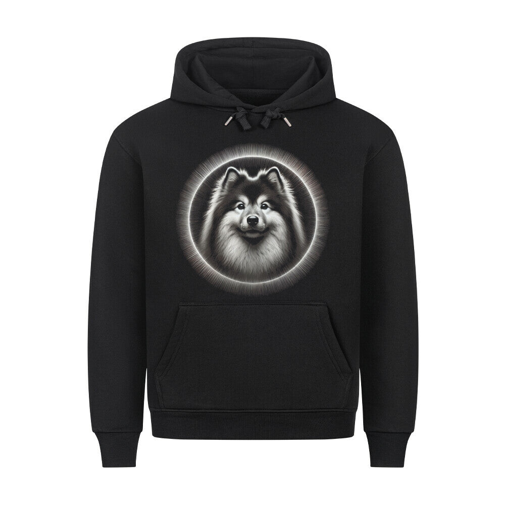 Premium Hoodie "Wolfsspitz - Shine" Schwarz – hunde-shirt.de