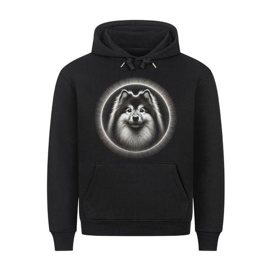 Premium Hoodie "Wolfsspitz - Shine" Schwarz – hunde-shirt.de