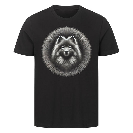 Premium T-Shirt "Wolfsspitz - Bright" Schwarz – hunde-shirt.de