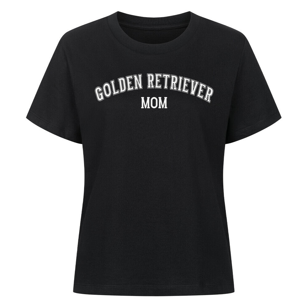 Premium Damen-Shirt "Golden Retriever - MOM" Schwarz – hunde-shirt.de