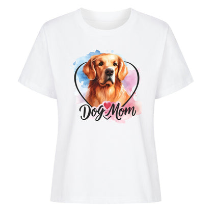 Premium Damen-Shirt "Golden Retriever - Dog Mom" Weiß – hunde-shirt.de