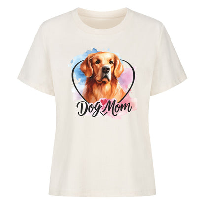 Premium Damen-Shirt "Golden Retriever - Dog Mom" Natural – hunde-shirt.de
