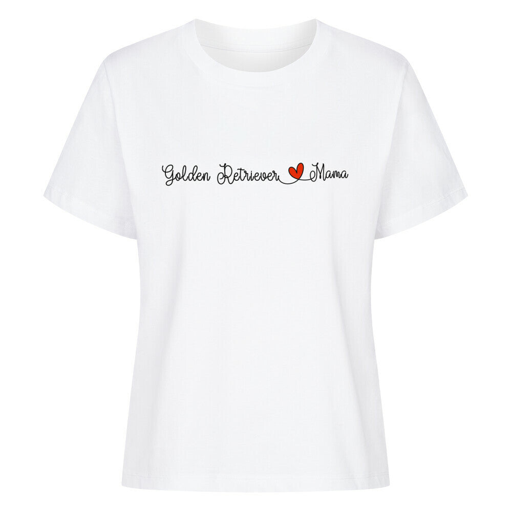 Premium Damen-Shirt "Golden Retriever - Mama" Weiß – hunde-shirt.de