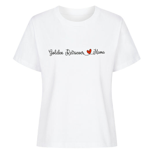 Premium Damen-Shirt "Golden Retriever - Mama" Weiß – hunde-shirt.de