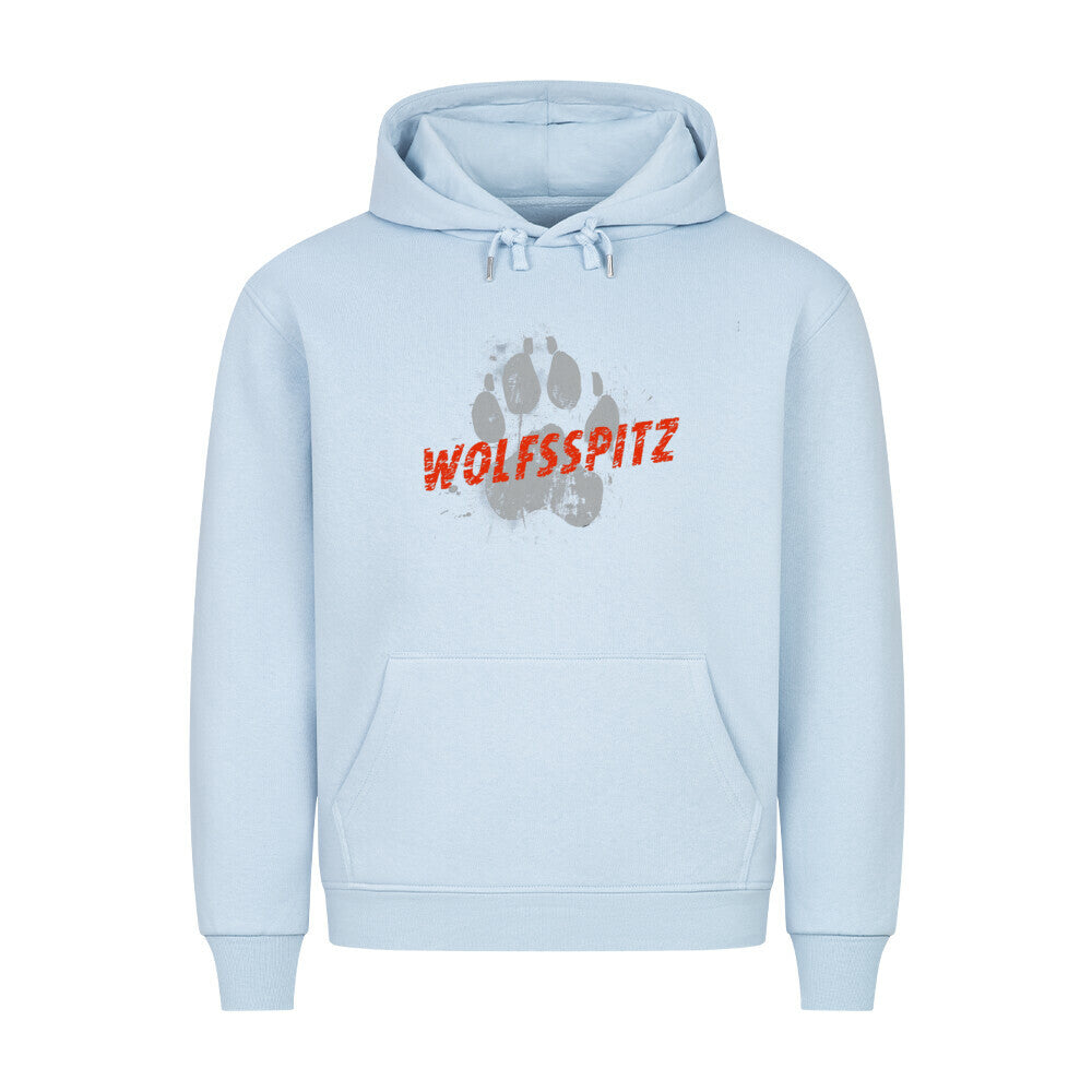 Premium Hoodie "Wolfsspitz - PAW" Babyblau – hunde-shirt.de