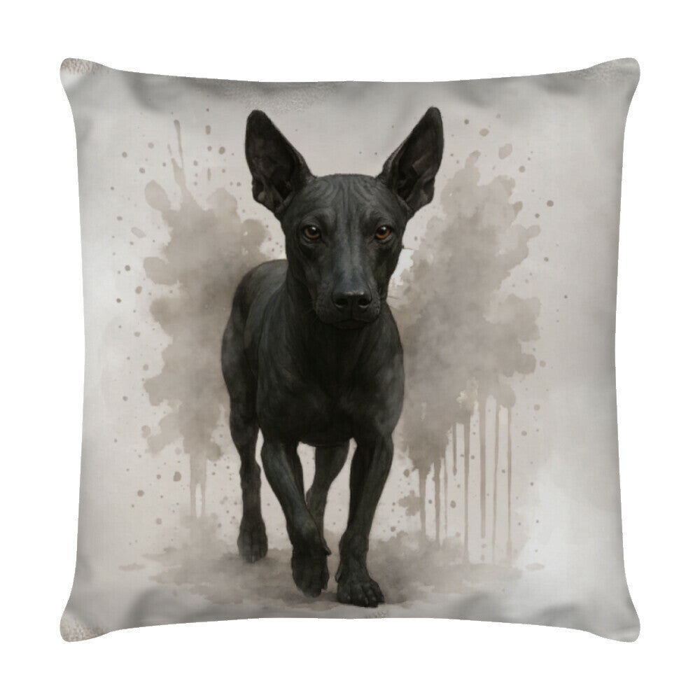 Kissen "Xoloitzcuintle - Walk" Weiß – hunde-shirt.de
