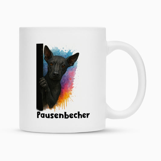 Tasse "Xolo - Pausenbecher" Weiß – hunde-shirt.de