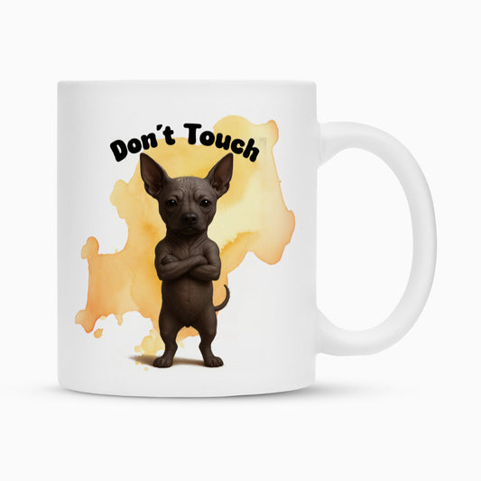 Tasse "Xolo - Don´t touch" Weiß – hunde-shirt.de