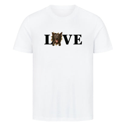 Premium T-Shirt "Xolo - LOVE" Weiß – hunde-shirt.de