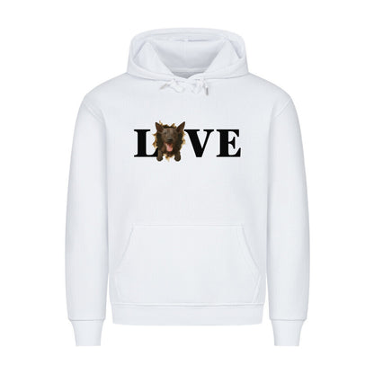 Premium Hoodie "Xolo - LOVE" Weiß – hunde-shirt.de
