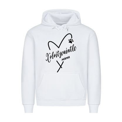 Premium Hoodie "Xolo - Mama" Weiß – hunde-shirt.de