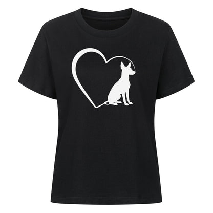 Premium Damen-Shirt "Xolo - Mein Herz" Schwarz – hunde-shirt.de
