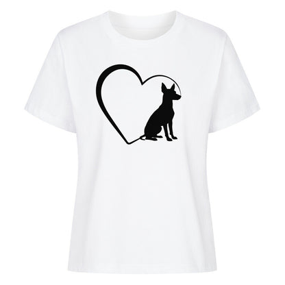 Premium Damen-Shirt "Xolo - Mein Herz" Weiß – hunde-shirt.de