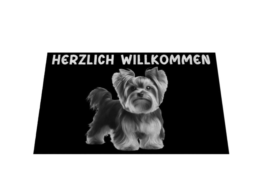 Fußmatte "Yorkshire Terrier - Willkommen" – hunde-shirt.de