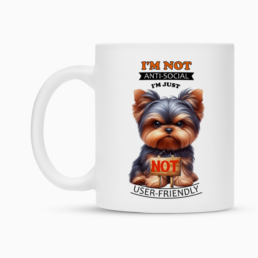 Tasse "Yorkshire Terrier - Anti-Social" – hunde-shirt.de
