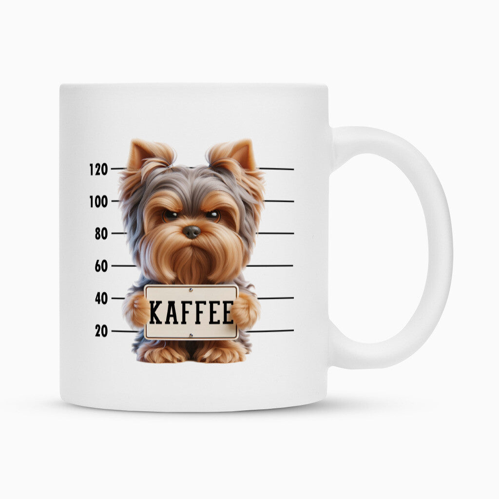 Tasse "Yorkshire Terrier - Kaffee" Weiß – hunde-shirt.de