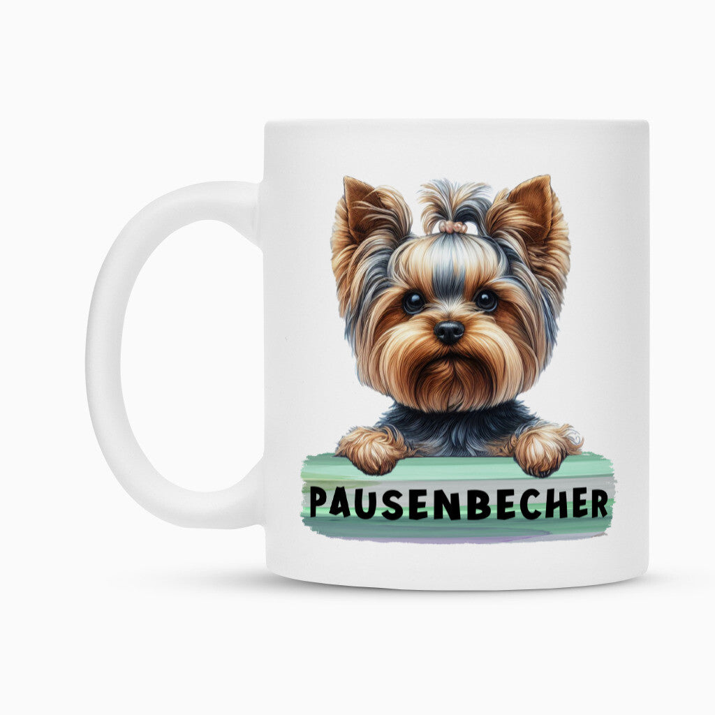 Tasse "Yorkie - Pausenbecher II" – hunde-shirt.de
