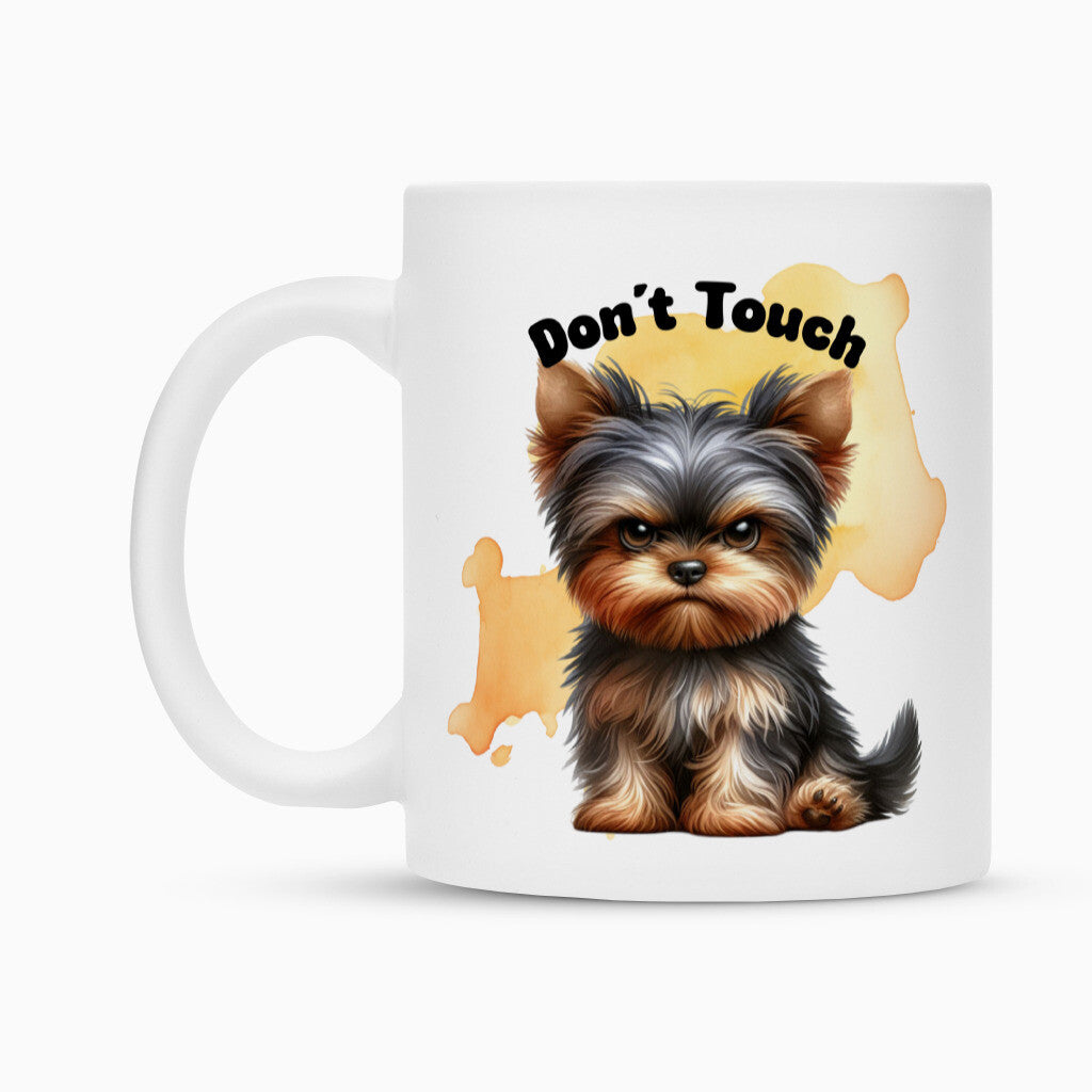 Tasse "Yorkie - Don´t touch II" – hunde-shirt.de