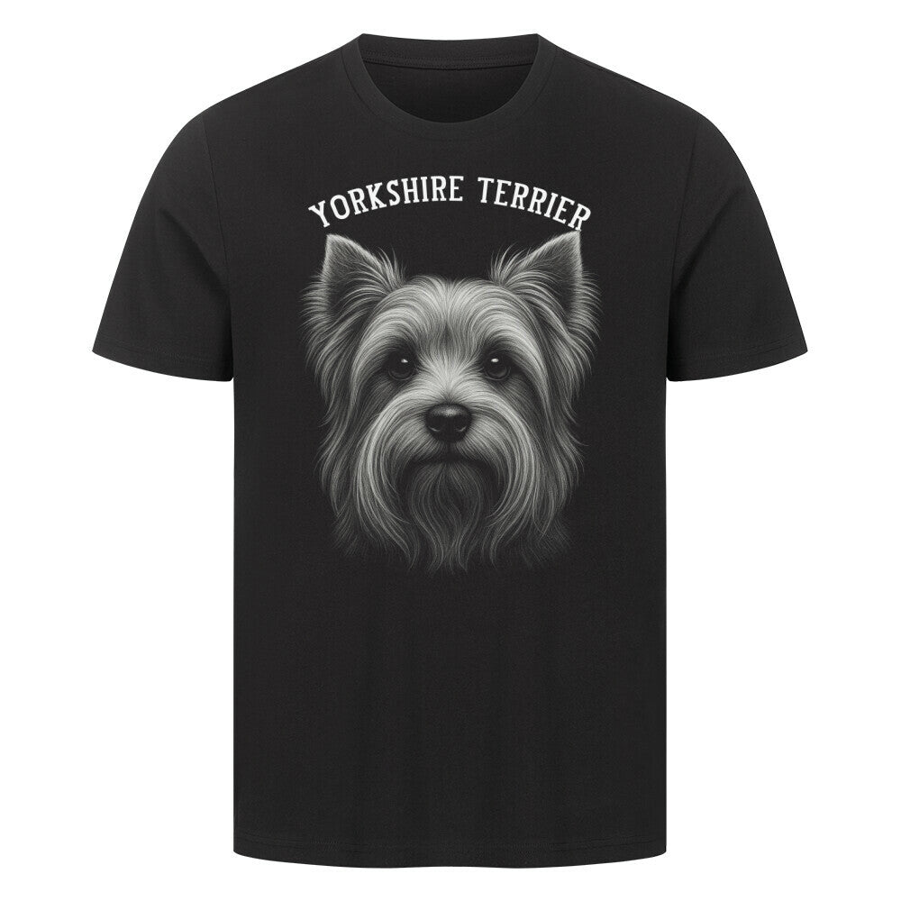 Premium T-Shirt "Yorkshire Terrier - Pure II" Schwarz – hunde-shirt.de