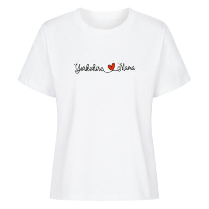 Premium Damen-Shirt "Yorkshire Terrier - Mama" Weiß – hunde-shirt.de