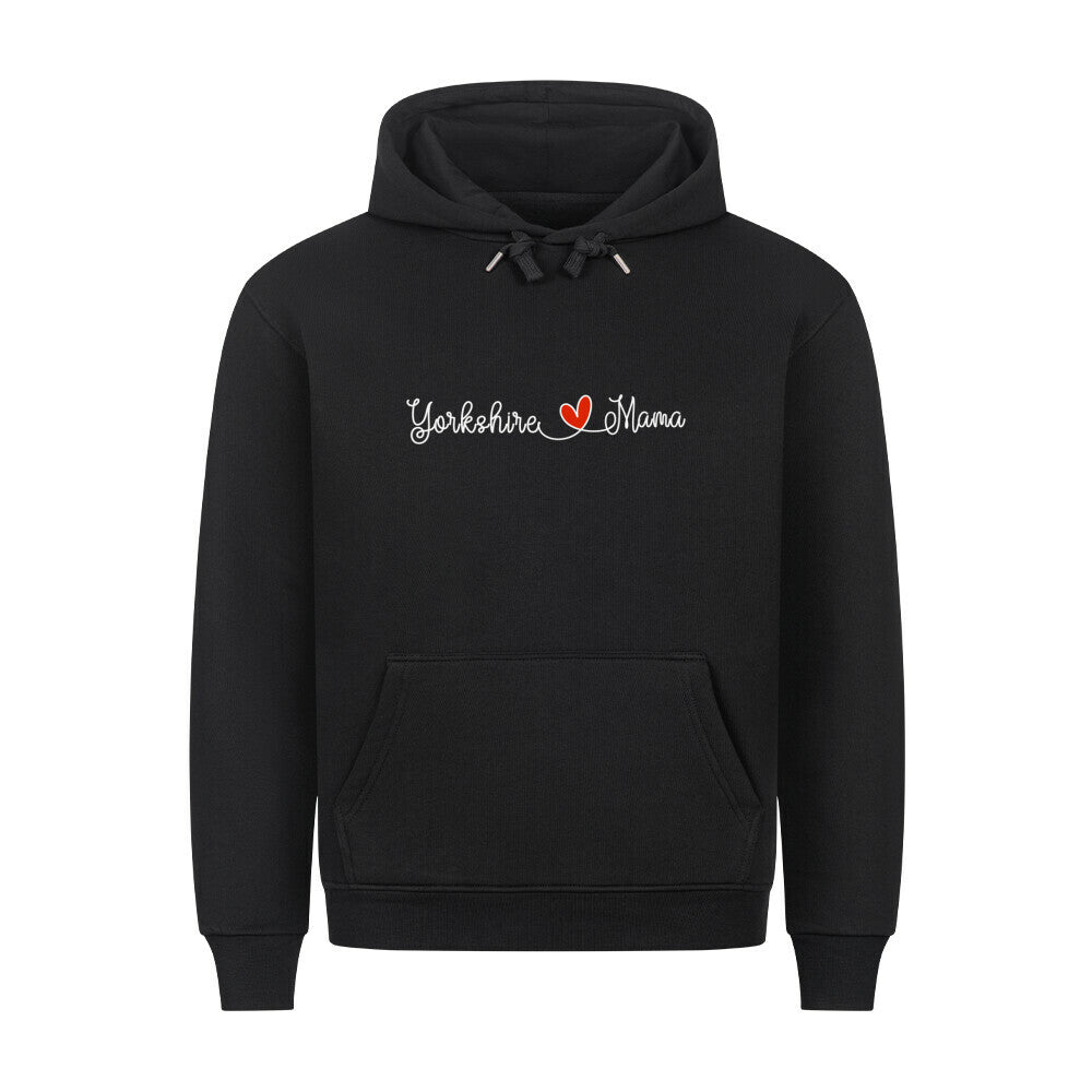 Premium Hoodie "Yorkshire Terrier - Mama" Schwarz – hunde-shirt.de