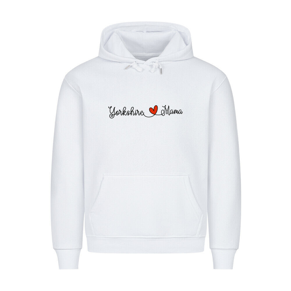 Premium Hoodie "Yorkshire Terrier - Mama" Weiß – hunde-shirt.de