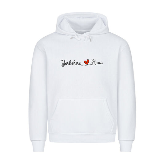 Premium Hoodie "Yorkshire Terrier - Mama" Weiß – hunde-shirt.de