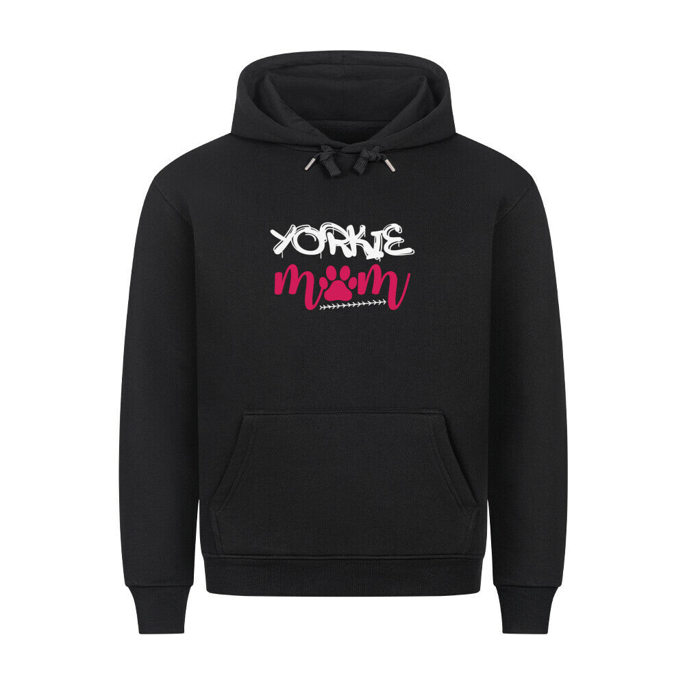 Premium Hoodie "Yorkie - Mom" Schwarz – hunde-shirt.de