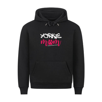 Premium Hoodie "Yorkie - Mom" Schwarz – hunde-shirt.de