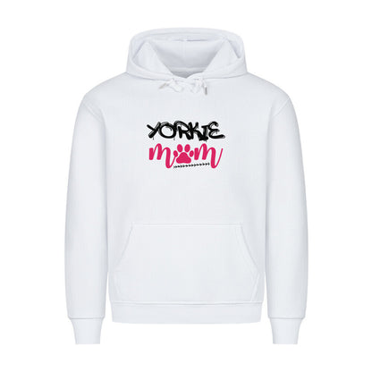 Premium Hoodie "Yorkie - Mom" Weiß – hunde-shirt.de