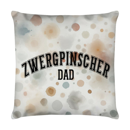 Kissen "Zwergpinscher - DAD" Weiß – hunde-shirt.de