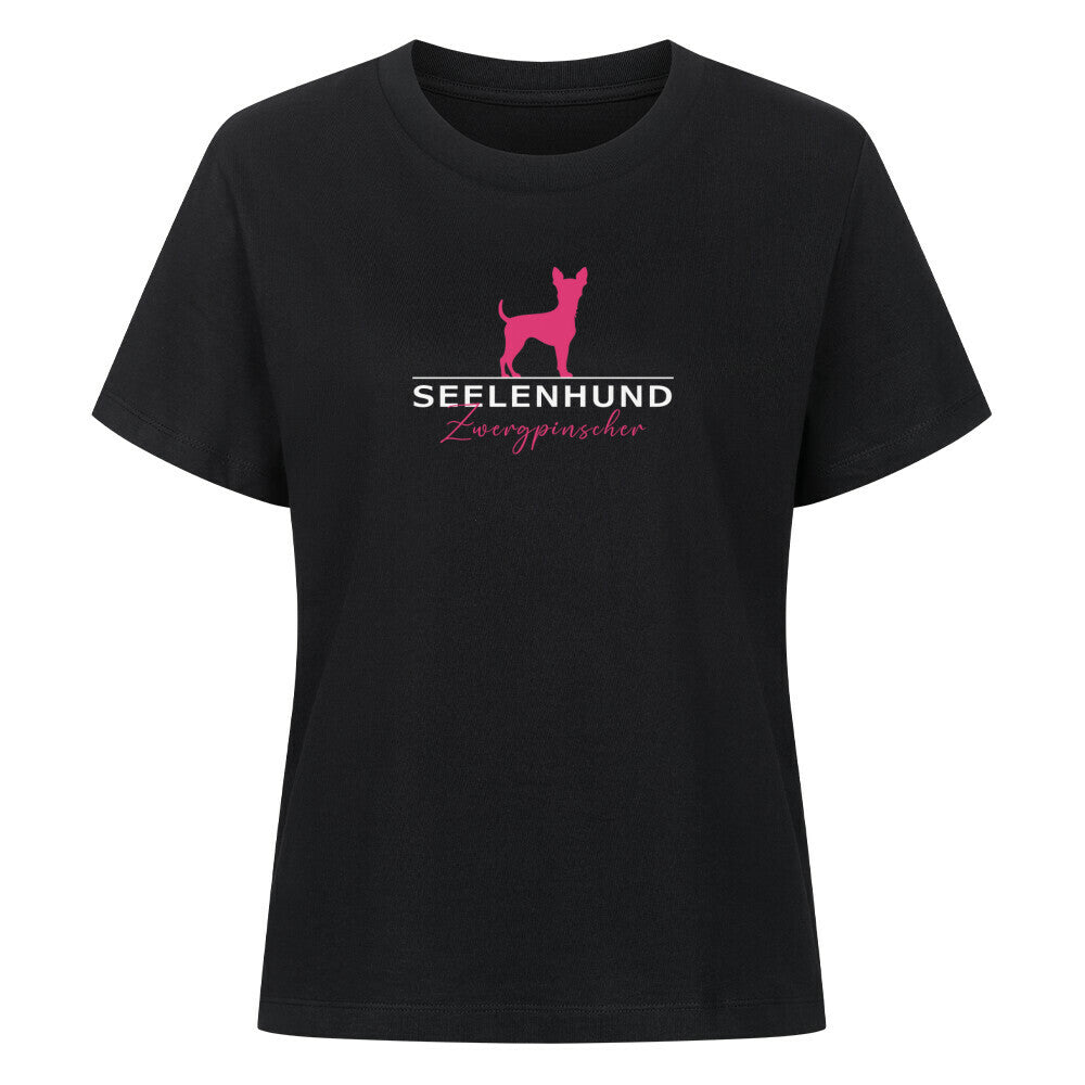 Premium Damen-Shirt "Zwergpinscher - Seelenhund" Schwarz – hunde-shirt.de