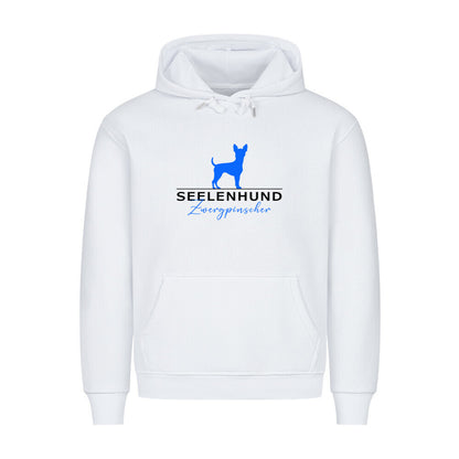 Premium Hoodie "Zwergpinscher - Seelenhund" Weiß – hunde-shirt.de