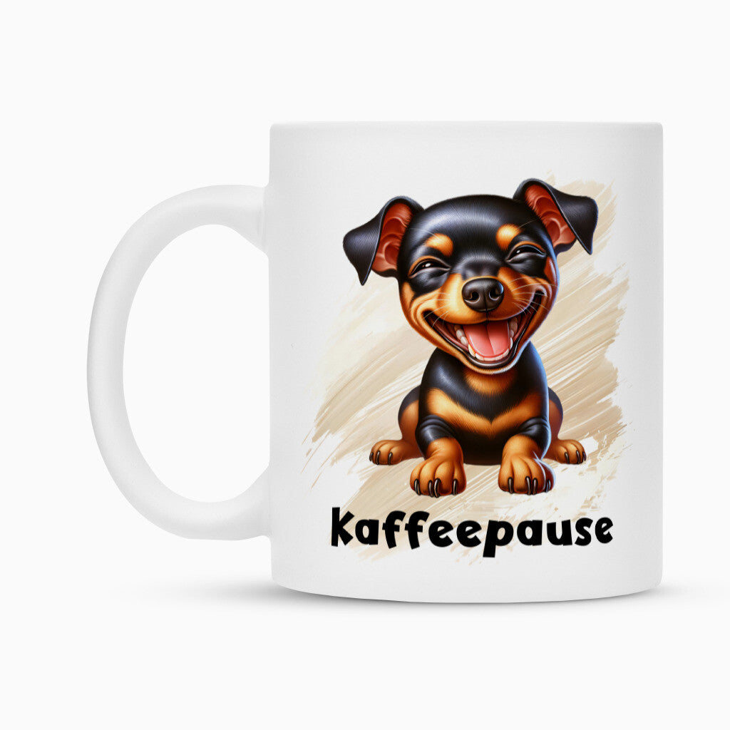 Tasse "Zwergpinscher - Kaffeepause" – hunde-shirt.de