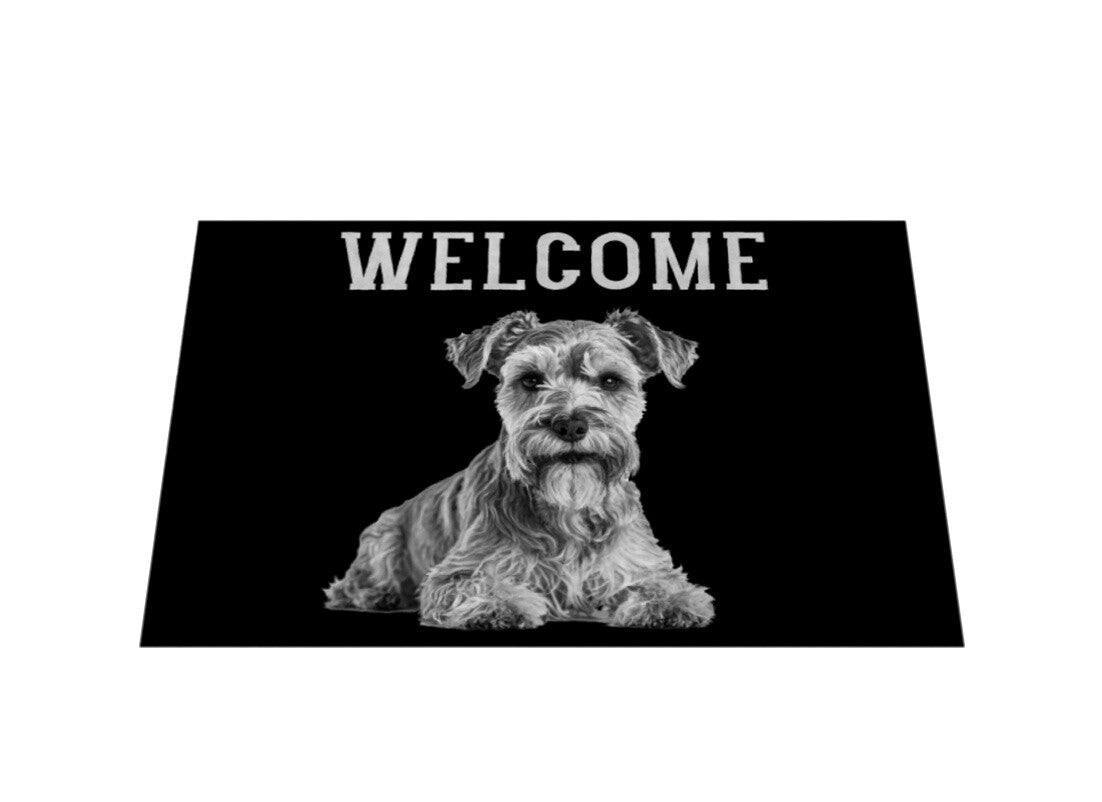 Fußmatte "Zwergschnauzer - WELCOME" – hunde-shirt.de