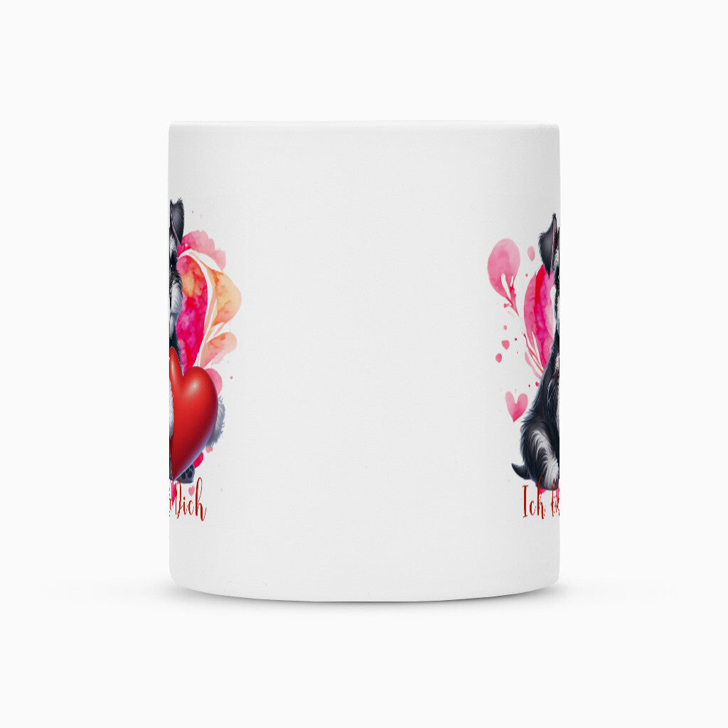 Tasse "Zwergschnauzer - Ich liebe Dich" – hunde-shirt.de