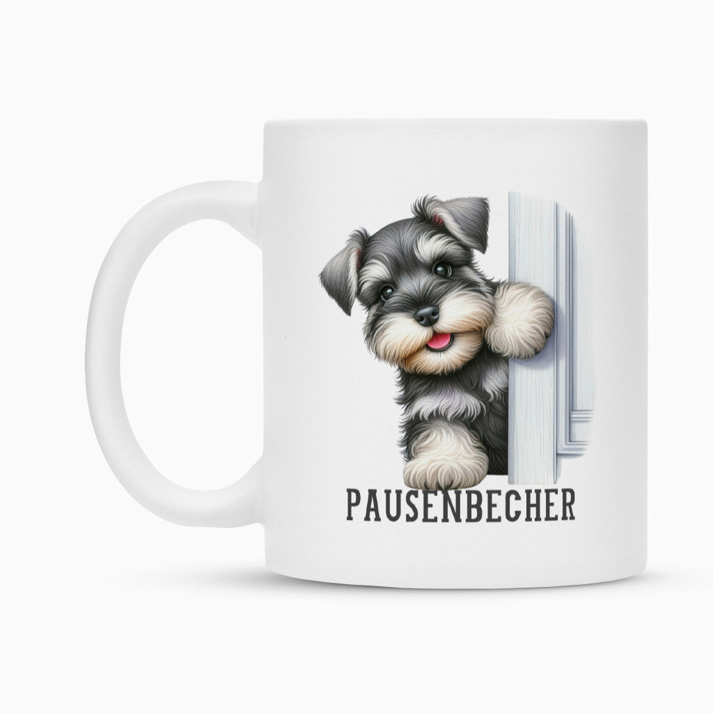 Tasse "Zwergschnauzer - Pausenbecher" – hunde-shirt.de
