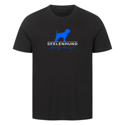 Premium T-Shirt "Zwergschnauzer - Seelenhund" Schwarz – hunde-shirt.de