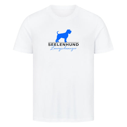 Premium T-Shirt "Zwergschnauzer - Seelenhund" Weiß – hunde-shirt.de
