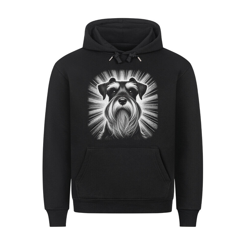 Premium Hoodie "Zwergschnauzer - Bright" Schwarz – hunde-shirt.de
