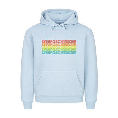 Premium Hoodie "Zwergschnauzer - RETRO" Babyblau – hunde-shirt.de