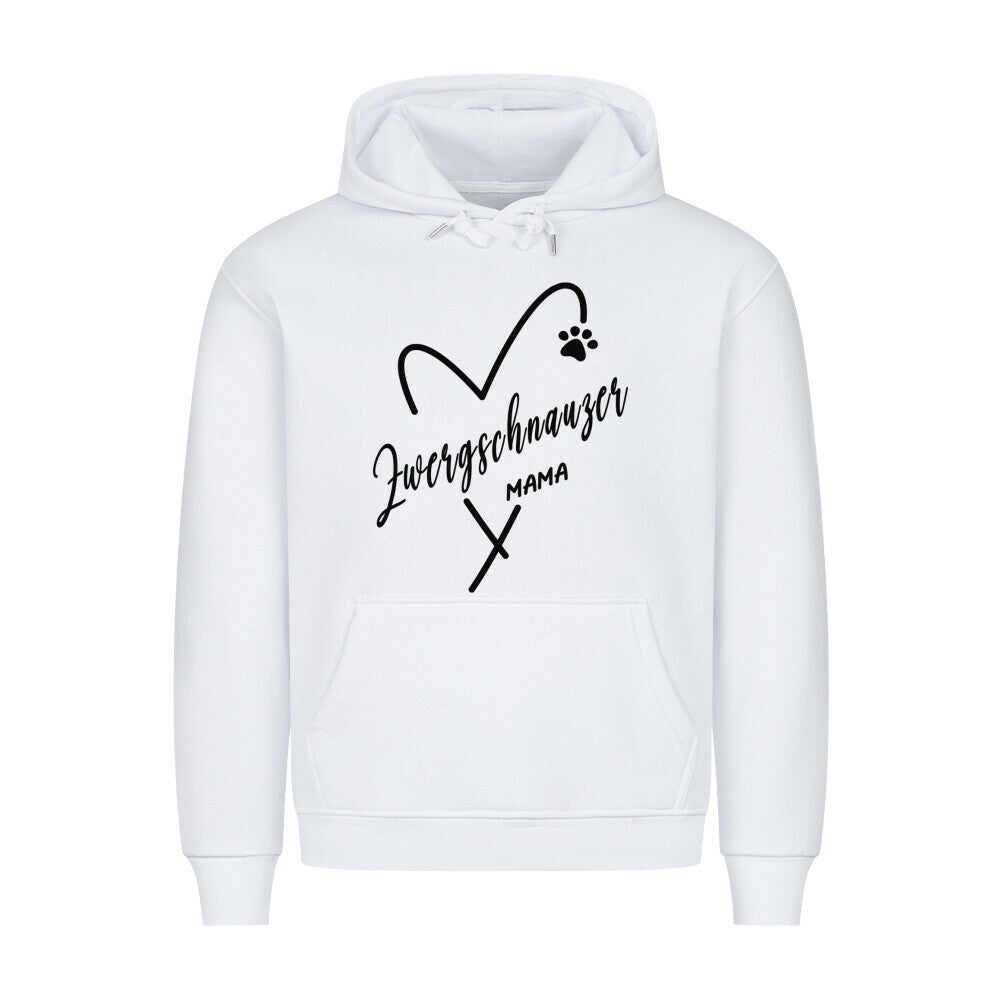 Premium Hoodie "Zwergschnauzer - MAMA" Weiß – hunde-shirt.de