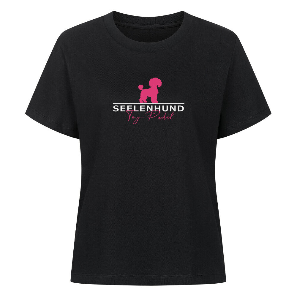 Premium Damen-Shirt "Toypudel - Seelenhund" Schwarz – hunde-shirt.de