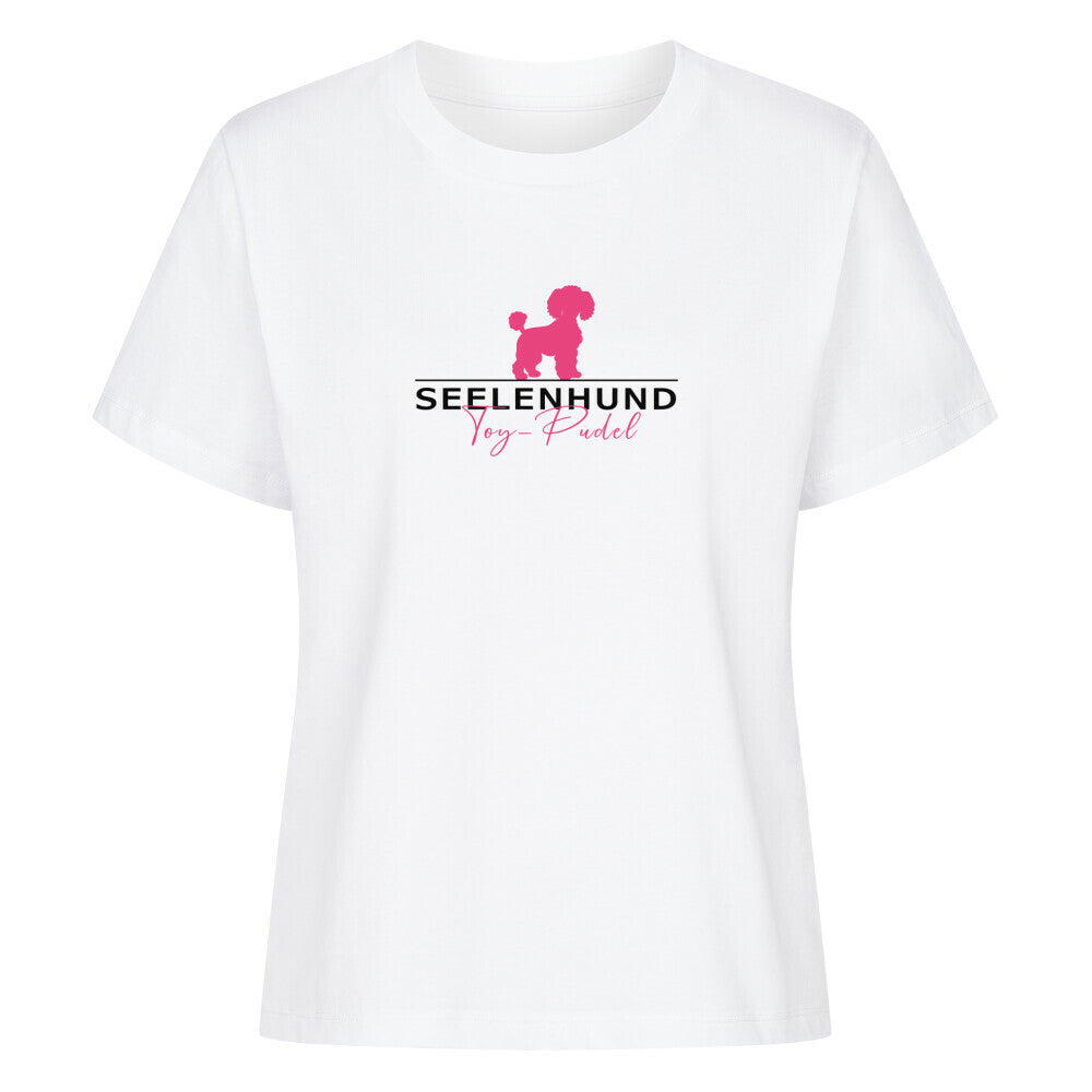 Premium Damen-Shirt "Toypudel - Seelenhund" Weiß – hunde-shirt.de