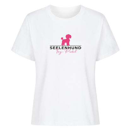 Premium Damen-Shirt "Toypudel - Seelenhund" Weiß – hunde-shirt.de